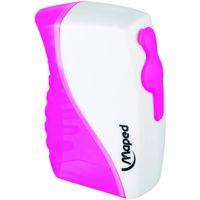 MAPED VERTICAL ÇİFT DELİKLİ ÇİFT RENKLİ KALEMTRAŞ ( Pembe/Beyaz )