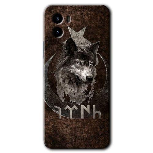 Vivo Y15s HD Baskılı Kılıf + 9D Tam Ekran Koruyucu - Bozkurt Göktürk