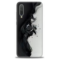Xiaomi Mi 9 SE Kılıf HD Baskılı Kılıf - Siyah ve Beyaz + Tam Ekran Koruyucu