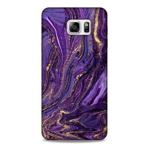 Samsung Galaxy Note 5 Uyumlu Kılıf Mor Delisi (3) Kapak Kumlu