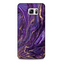 Samsung Galaxy Note 5 Uyumlu Kılıf Mor Delisi (3) Kapak Kumlu