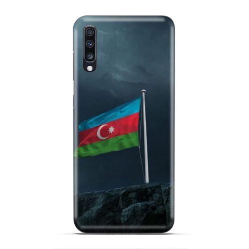 General Mobile GM 20 Uyumlu Kılıf Azarbaijan (27) Tasarımlı Kılıf Mavi Beyaz