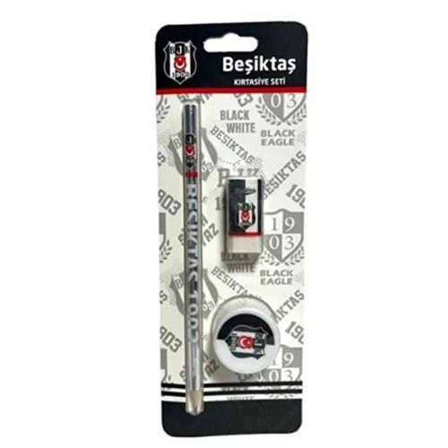Tmn Beşiktaş Kırtasiye Seti Kalemtraş+Silgi Lisanslı