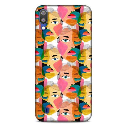 Lopard Samsung Galaxy M10 Uyumlu Kılıf Sürreal Yüzler ♀ (6) Silikon Kılıf Desenli
