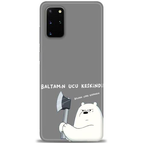 Samsung Galaxy S20 Plus Kılıf HD Baskılı Kılıf - Baltamın Ucu Keskindir + Tam Ekran Koruyucu