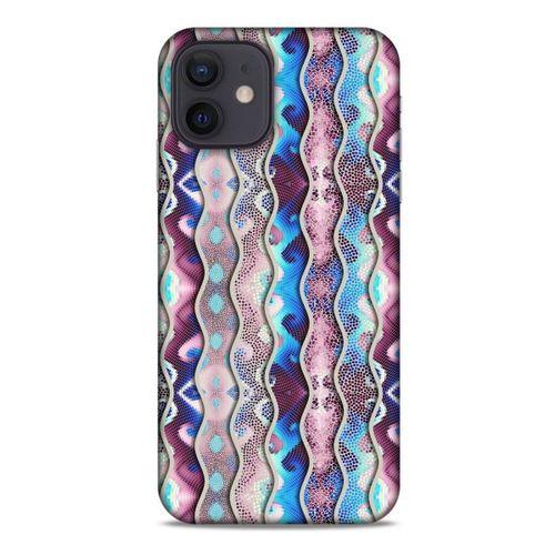 Apple iPhone 12 Kılıf Baskılı Özel Seri Taşlı (31) TPU Kılıf