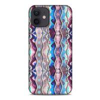 Apple iPhone 12 Kılıf Baskılı Özel Seri Taşlı (31) TPU Kılıf