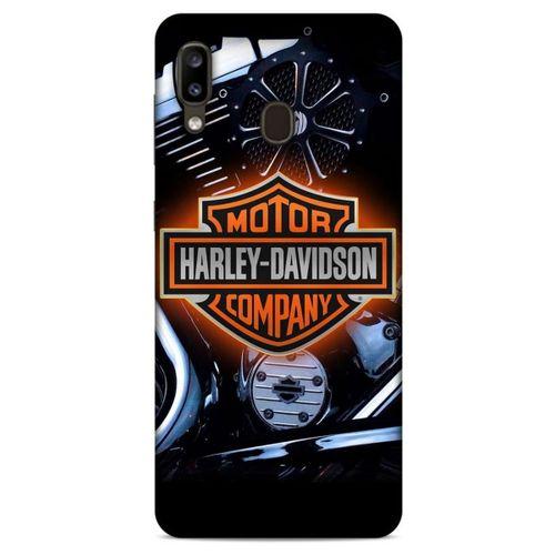 Samsung Galaxy A20 Uyumlu Kılıf Motorsiklet (13) Silikon Kap Harley Davidson