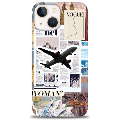 iPhone 14 Kılıf HD Baskılı Kılıf - Net Woman + Tam Ekran Koruyucu