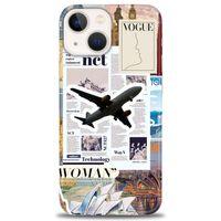 iPhone 14 Kılıf HD Baskılı Kılıf - Net Woman + Tam Ekran Koruyucu