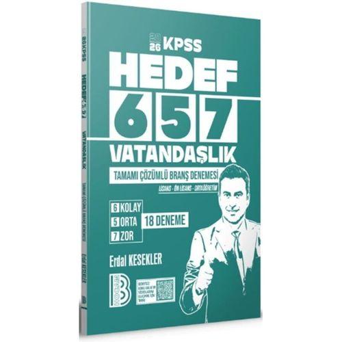 2026 KPSS Vatandaşlık 18 Branş Deneme Benim Hocam
