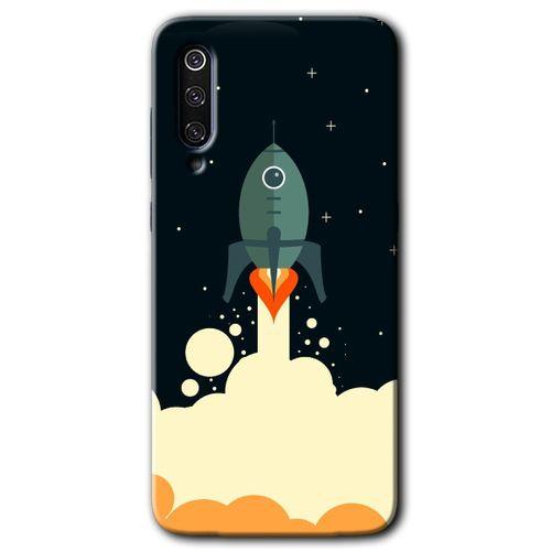 Potkal Hediye Fabrikası Xiaomi Mi 9 SE Kılıf HD Desen Baskılı Arka Kapak - Space Smoke