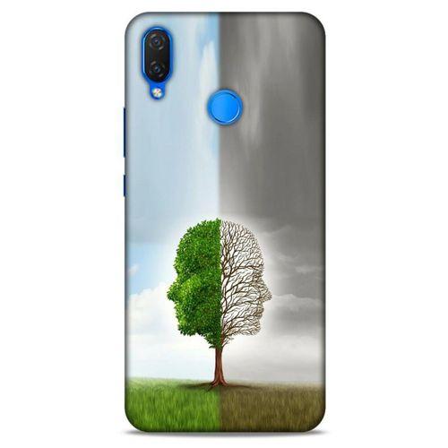 Huawei Psmart 2019 Kılıf Depresyon (35) Fit Design Kılıf Toz Pembe Lacivert