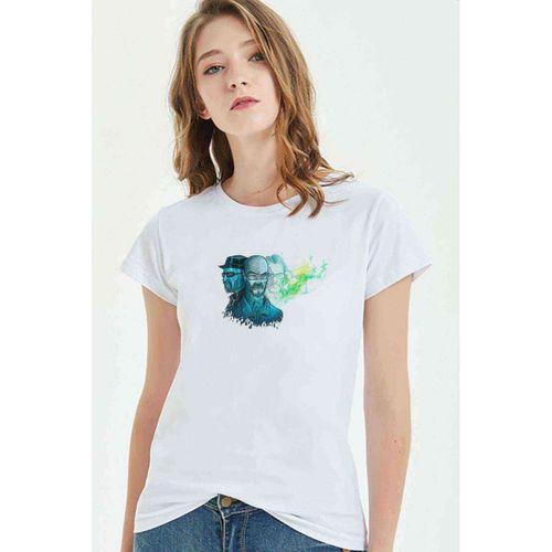 Breaking Bad 2 Baskılı Beyaz Kadın Tshirt