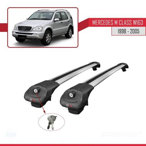 Mercedes M Class (W163) 1998-2005 Arası ile uyumlu ACE-1 Ara Atkı Tavan Barı GRİ