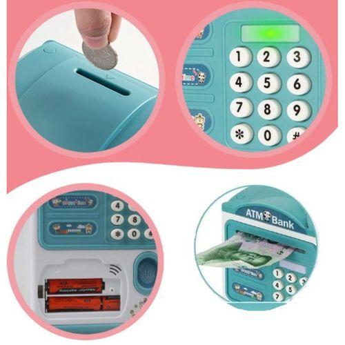 Parmak İzi Görünümlü Elektronik Şifreli Otomatik Kağıt Para Alan ATM Kumbara