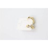 Taşlı Halka Küpe - Altın