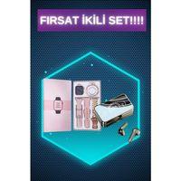 Bileklikli Amoled Ekran Akıllı Saat Ve Dijital Göstergeli Kablosuz Bluetooth Kulaklık Anc/ Enc