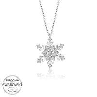 Swarovski Taşlı Lucky Life 925 Ayar Gumuss  Kartanesi Bayan Kolye
