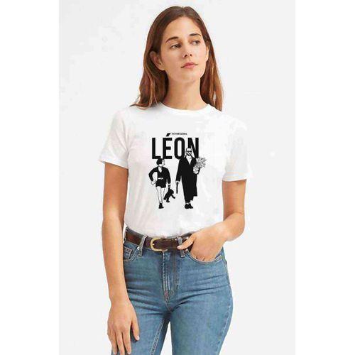 Leon & Mathilda The Professional Sevginin Baskılı Beyaz Kadın Tshirt