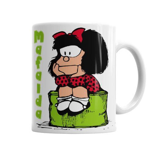 Mafalda Düşünceli Kupa Bardak Porselen