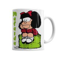 Mafalda Düşünceli Kupa Bardak Porselen