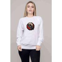 GTA V Clan Logo Baskılı Beyaz Kadın Sweatshirt