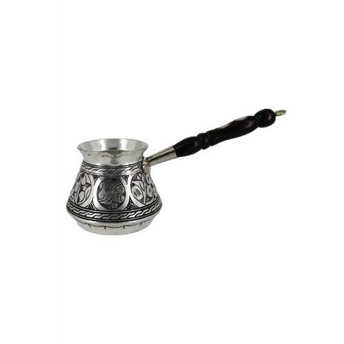 Turna Bakır Elit Külhan Cezve 3 No 7 Fincan Oyma İşleme Kalay Turna1269-6
