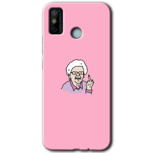 Tecno Spark 6 Go Kılıf HD Desen Baskılı Arka Kapak - Bad Grandmother