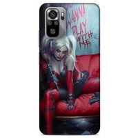 Xiaomi Redmi Note 10 Uyumlu Kılıf Harley Quinn (22) Tam Koruma Kılıfı Kırmızımsı kahverengi