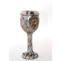 Paslanmaz Çelik Aslan Büstü Kadeh Bardak