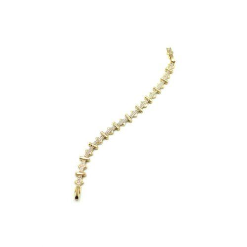 Taşlı VİP Bileklik - Altın