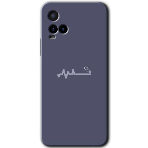 Vivo Y21s HD Baskılı Kılıf + 9D Tam Ekran Koruyucu - Sigara Zararlıdır