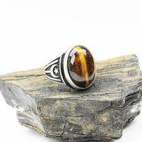 Ayyıldız Kayı Boyu  Desenli  Model  Kaplangözü Taşlı ErkekYüzük