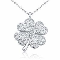 Gümüş Dört Yapraklı Yonca Kadın Kolye