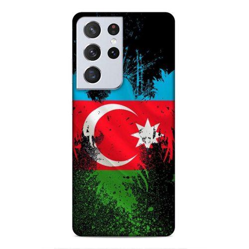 Samsung Galaxy S21 Ultra Uyumlu Kılıf Azarbaijan (34) Slim Armor Kılıf Bayrak
