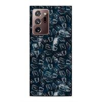 Samsung Galaxy Note 20 Ultra Uyumlu Kılıf Utopia (30) Silicone Case Pembe Yeşil