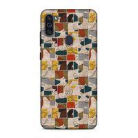 Samsung Galaxy M11 Uyumlu Kılıf Romans (9) Kılıf Sarı Lacivert