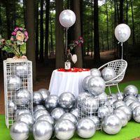 25 ADET GÜMÜŞ KROM BALON PARLAK METALİK KROM GÜMÜŞ BALON HELYUM GAZINA UÇAN BALONA UYGUNDUR