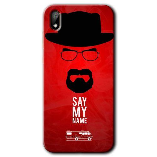 Huawei Y5 2019 Kılıf HD Desen Baskılı Arka Kapak - Say My Name + Kırılmaz Cam