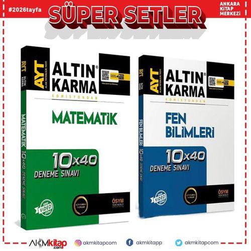Altın Karma AYT Matematik ve Fen Bilimleri Denemesi 2 Kitap Set