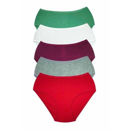 5 Adet Kadın Yüksek Bel Ribana Bato Külot S044