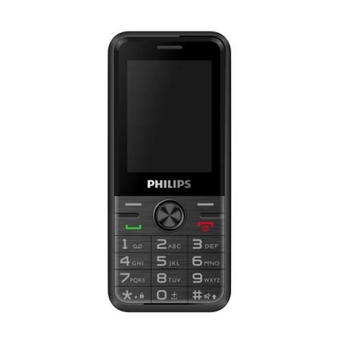 PHILIPS Xenium E6500, 128Mb, Siyah, 48Mb Ram, 2,4inc Ekran, Arka Kamera, 4G Çift Sim Desteği, FM Radyo, 1700mAh Pil, El Feneri, Türkiye KVK Garantili