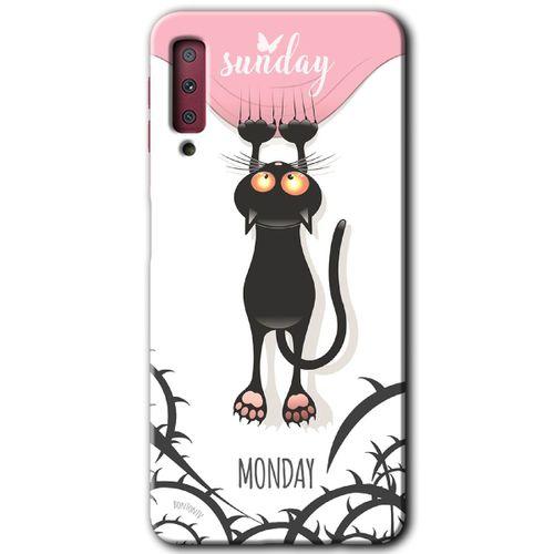 Galaxy A7 2018 Kılıf HD Desen Baskılı Arka Kapak - Dark Sunday + Kırılmaz Cam