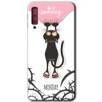 Galaxy A7 2018 Kılıf HD Desen Baskılı Arka Kapak - Dark Sunday + Kırılmaz Cam