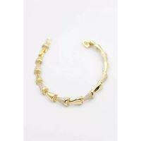 Taşlı Xuping Bileklik - Altın