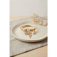 Geyik Model Gold Renk Pembe Charmlı Bileklik