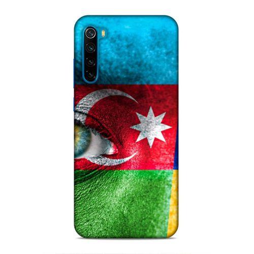 Xiaomi Redmi Note 8T Uyumlu Kılıf Azarbaijan (42) Rugged Armor Kılıf Göz Bayrak