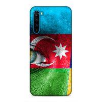 Xiaomi Redmi Note 8T Uyumlu Kılıf Azarbaijan (42) Rugged Armor Kılıf Göz Bayrak