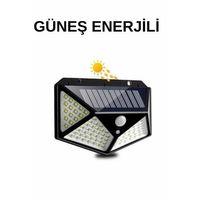 Solar Sensörlü Duvar Lambası Bahçe Lambaso Parlak Beyaz Işık Suya Dayanıklı